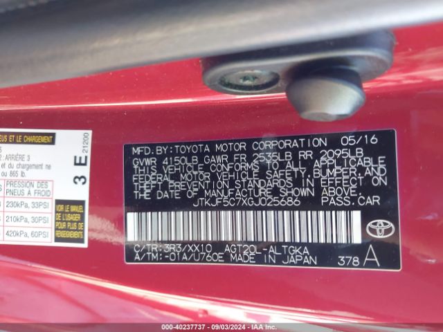 JTKJF5C7XGJ025686 Scion Tc Release Series 10.0
