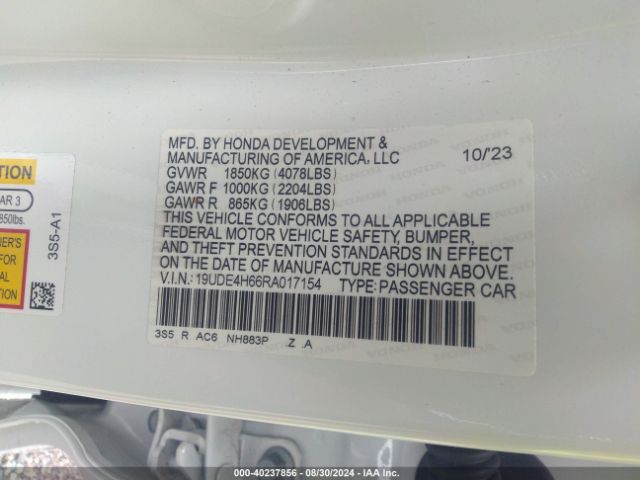 19UDE4H66RA017154 Acura Integra A-spec Technology Package