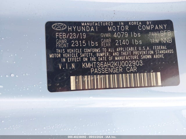 Hyundai VELOSTER N 2019 KMHT36AH2KU002903 Image 9