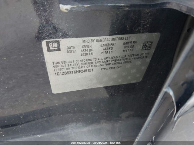 1G1ZB5ST6HF245151 Chevrolet MALIBU LS