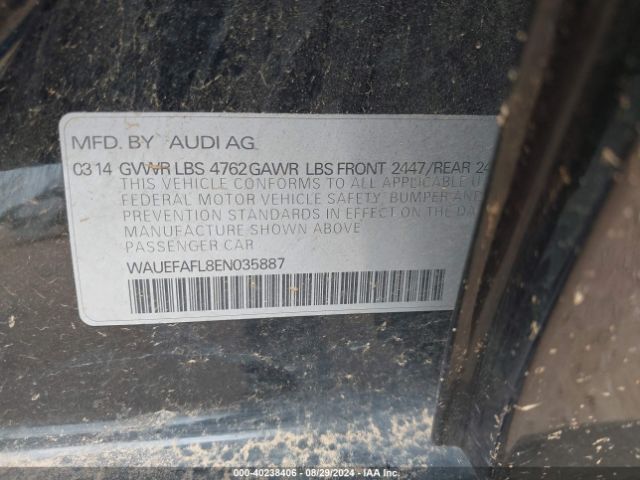 WAUEFAFL8EN035887 Audi A4 2.0t Premium