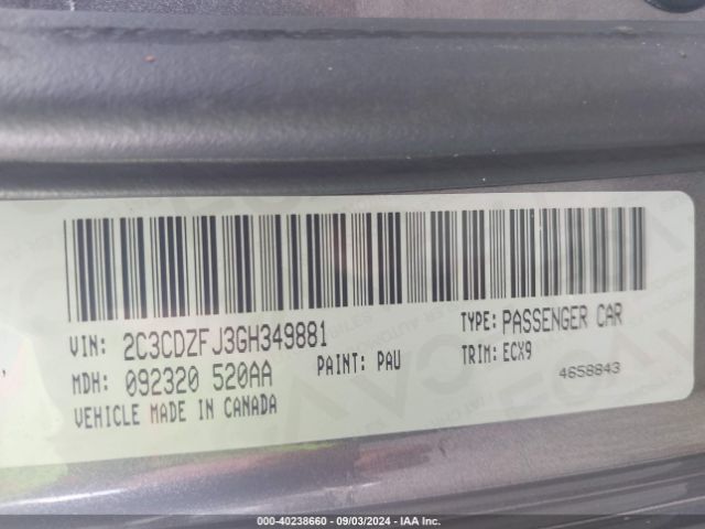 2016 DODGE CHALLENGER 2C3CDZFJ3GH349881 Photo 8
