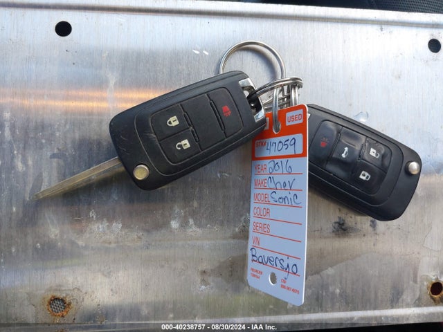 Chevrolet Sonic Ls Auto 2016 1G1JA6SH9G4160882 Image 11