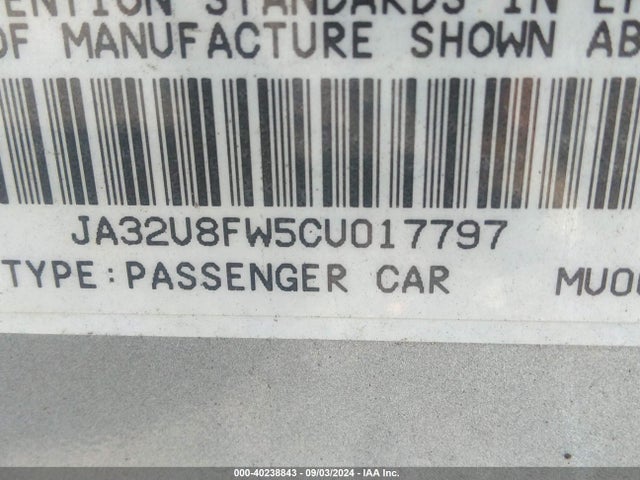 2012 MITSUBISHI LANCER JA32U8FW5CU017797 Photo 8
