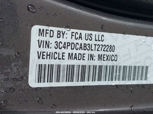 3C4PDCAB3LT272280 Dodge Journey Se Value