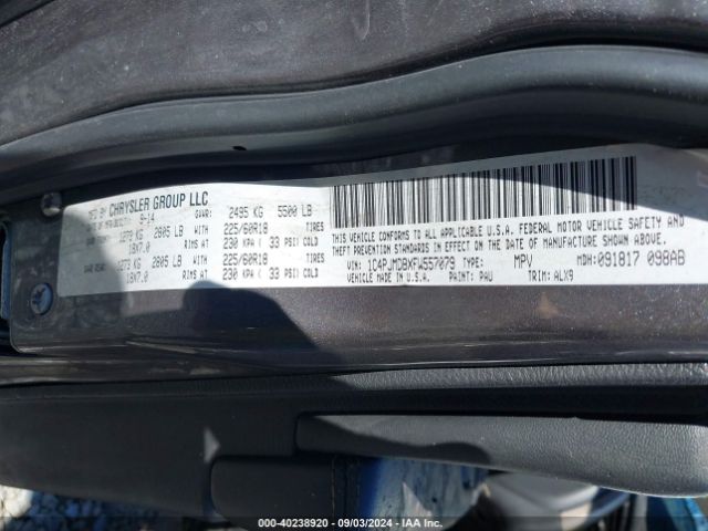 1C4PJMDBXFW557079 Jeep Cherokee Limited