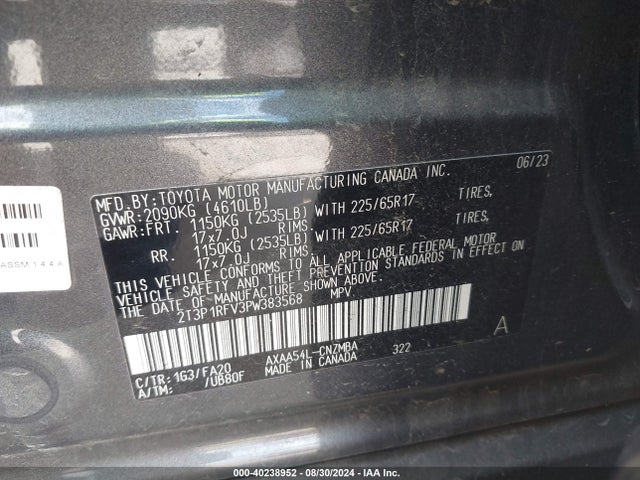 Toyota Rav4 Xle 2023 2T3P1RFV3PW383568 Image 9