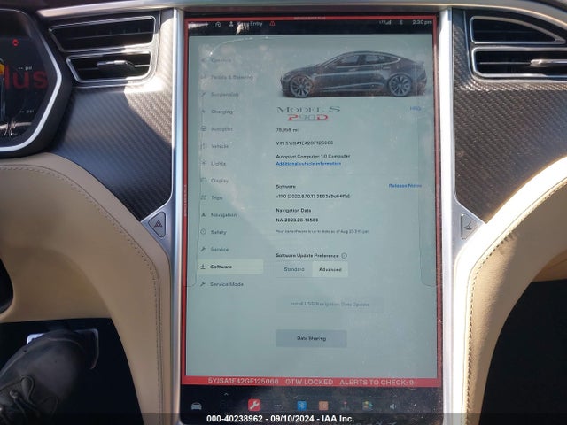 5YJSA1E42GF125066 Tesla Model S 90d/p100d/p85d/p90d