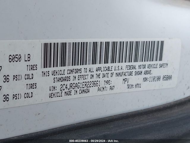 2C4JRGAG1ER223661 RAM Cargo Tradesman