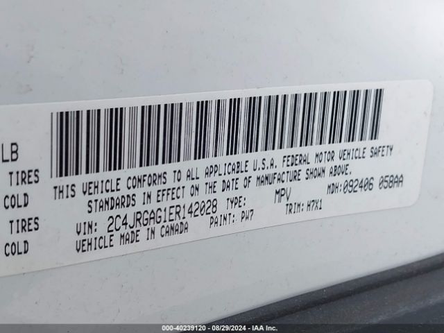2C4JRGAG1ER142028 RAM Cargo Tradesman