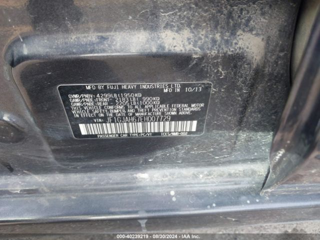 JF1GJAH67EH007729 Subaru Impreza 2.0i Limited