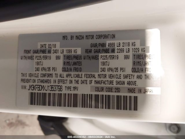 JM3KFBDMXJ1353798 Mazda Cx-5 Grand Touring