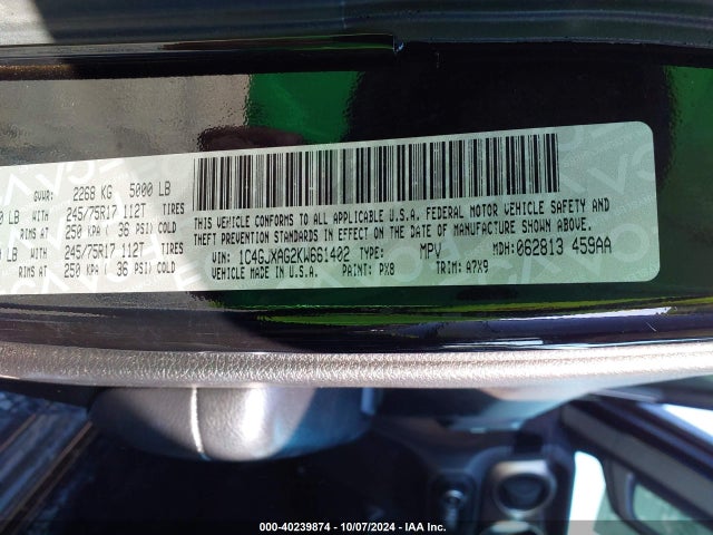1C4GJXAG2KW661402 Jeep Wrangler Sport S 4x4