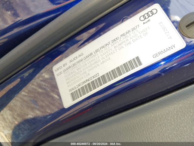 WAUL2AF28MN023022 Audi A6 Premium Plus 55 Tfsi Quattro S Tronic
