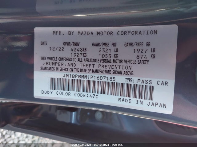 JM1BPBMM1P1607185 Mazda Mazda3 2.5 S Premium