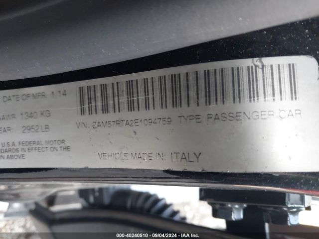 ZAM57RTA2E1094759 Maserati Ghibli S Q4