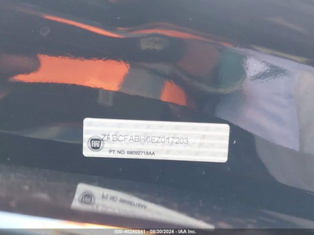ZFBCFABH6EZ017203 Fiat 500l Easy