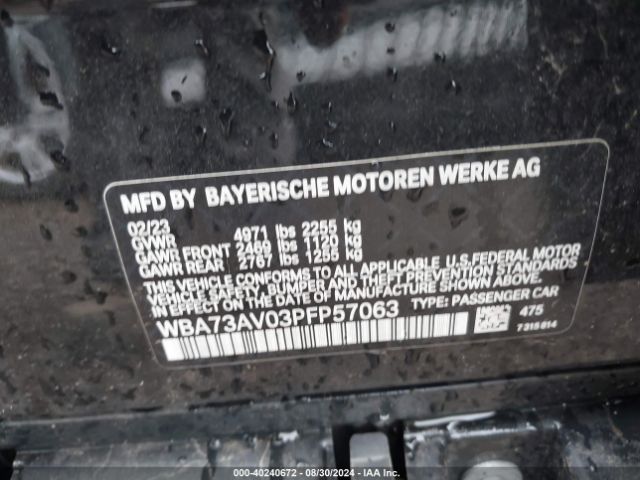 WBA73AV03PFP57063 BMW 430i Gran Coupe Xdrive