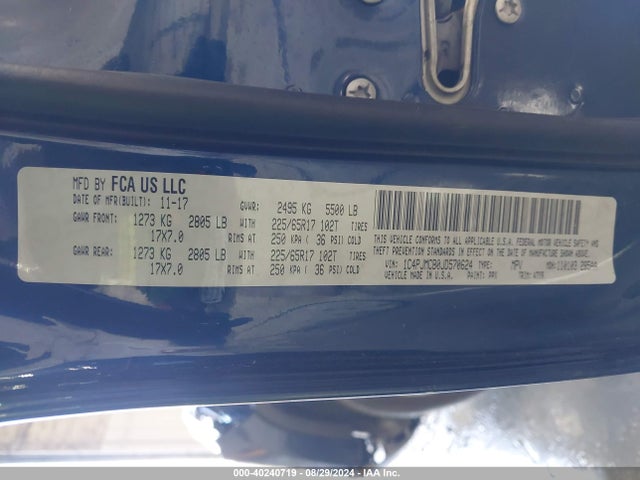 1C4PJMCB0JD570624 Jeep Cherokee Latitude 4x4