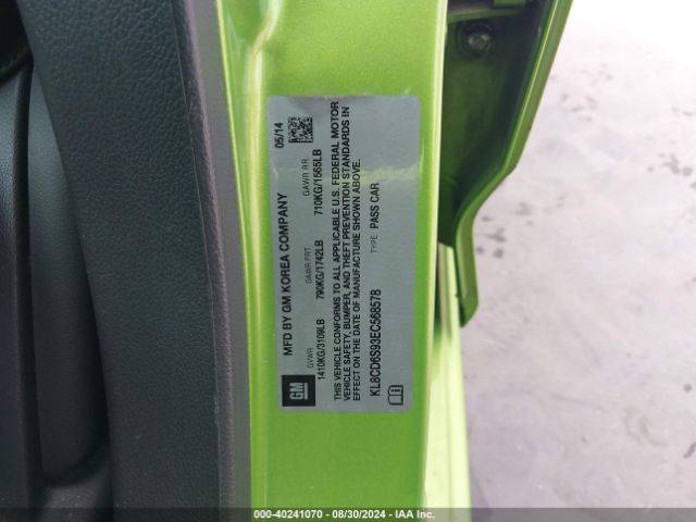 KL8CD6S93EC568578 Chevrolet Spark 1lt Auto