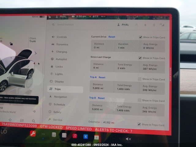 2022 TESLA MODEL Y 7SAYGAEE9NF523098 Photo 6