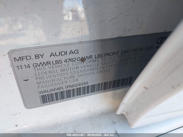 WAUAFAFL1FN024049 Audi A4 2.0t Premium