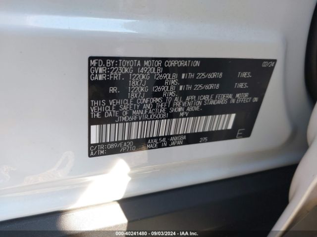 JTMD6RFV1RJ050081 Toyota Rav4 Hybrid Limited