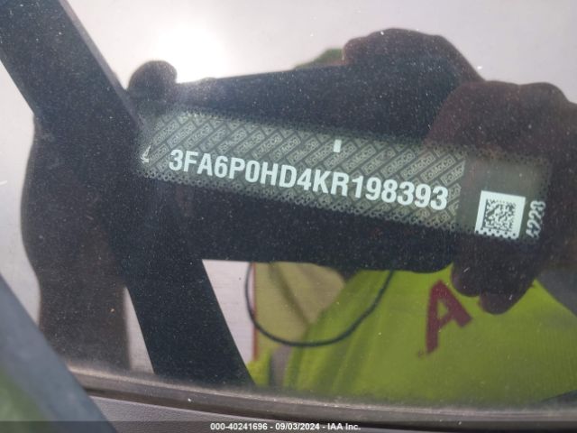 3FA6P0HD4KR198393 Ford FUSION SE