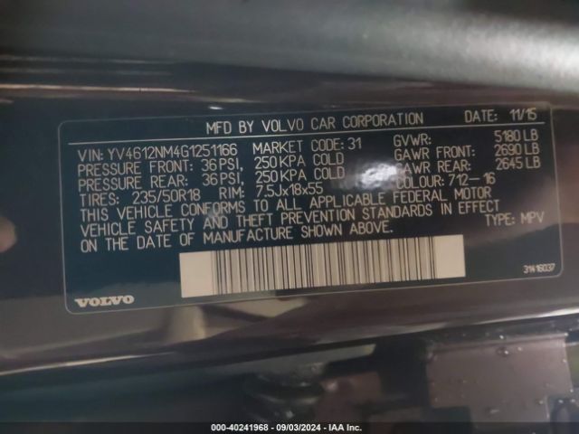 YV4612NM4G1251166 Volvo Xc70 T5 Platinum