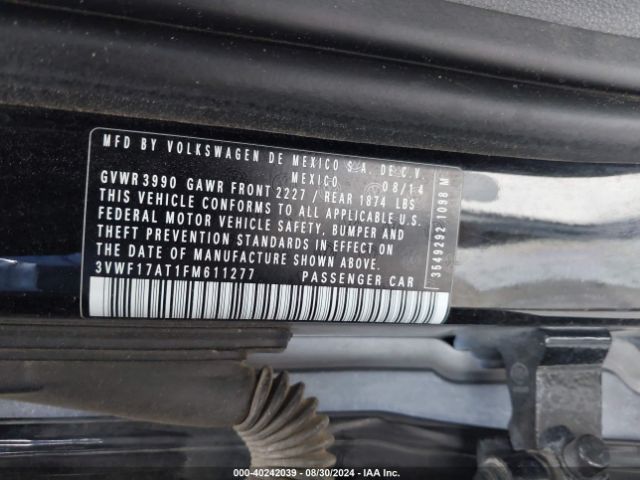 3VWF17AT1FM611277 Volkswagen Beetle 1.8t Classic