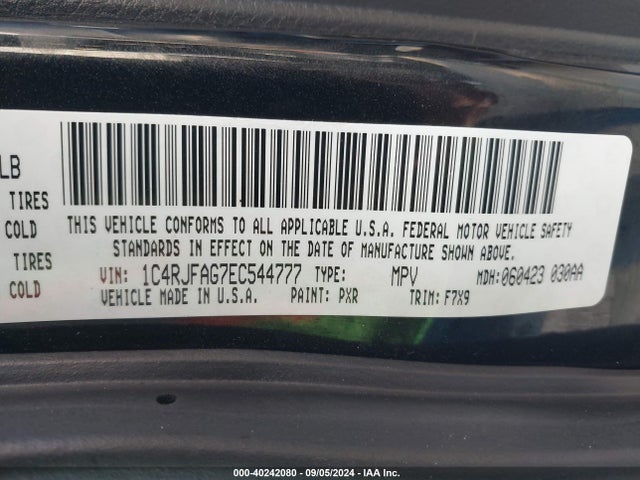 1C4RJFAG7EC544777 Jeep Grand Cherokee Laredo