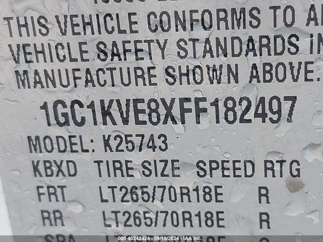 Chevrolet Silverado 2500hd Lt 2015 1GC1KVE8XFF182497 Image 9