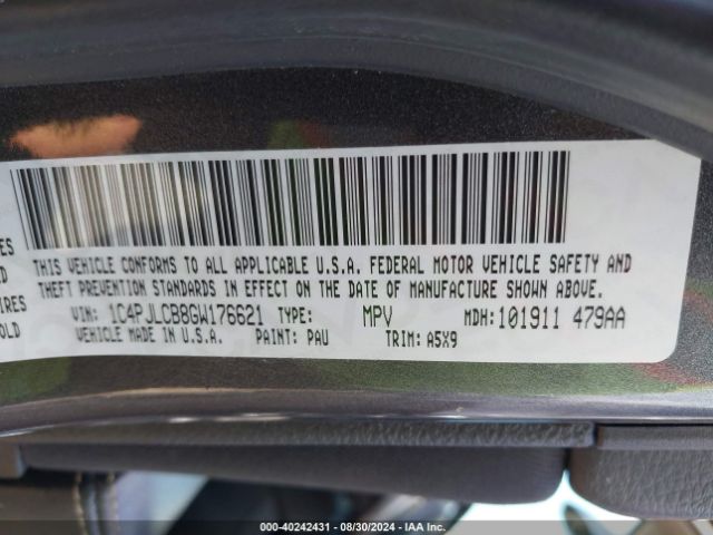 1C4PJLCB8GW176621 Jeep Cherokee Altitude