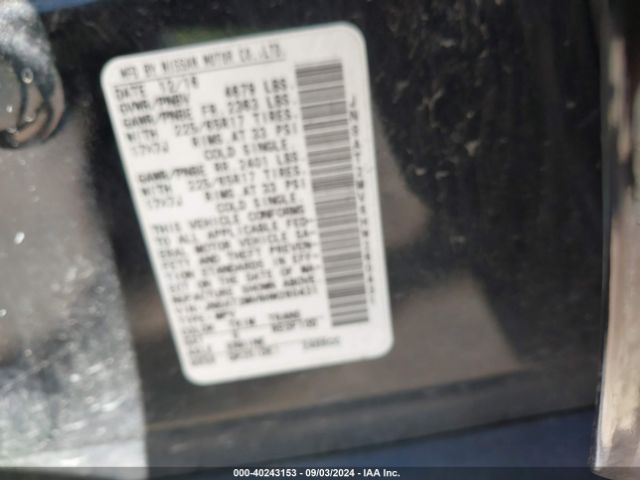 JN8AT2MV6HW260431 Nissan ROGUE S