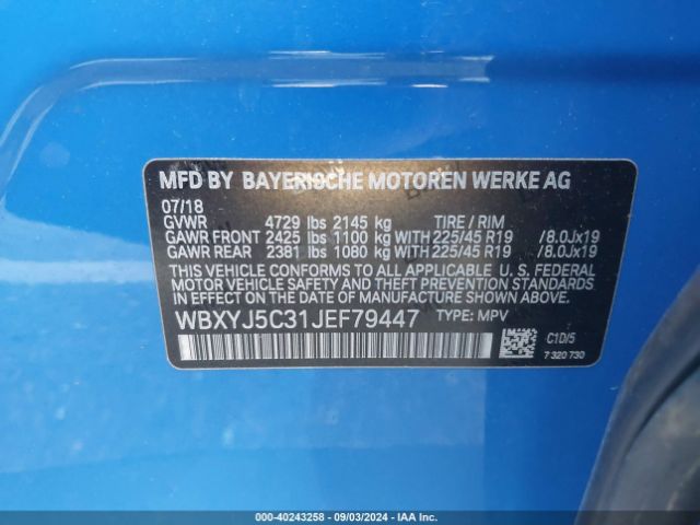 WBXYJ5C31JEF79447 BMW X2 Xdrive28i