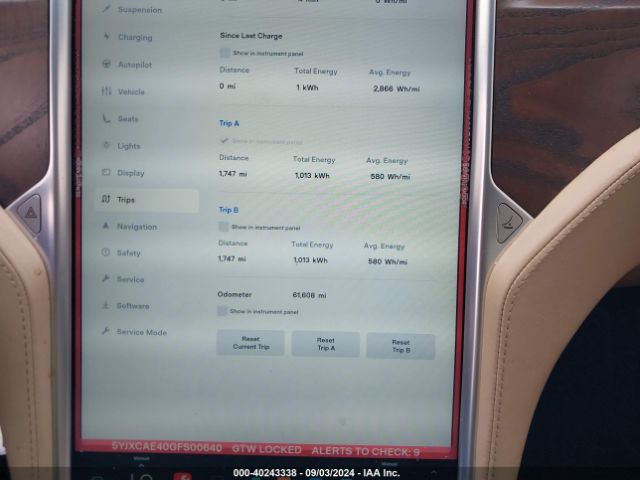 5YJXCAE40GFS00640 Tesla Model X 60d/p100d/p90d