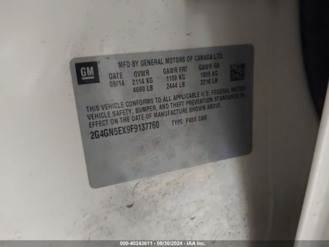 2G4GN5EX9F9137760 Buick Regal Turbo/e-assist Premium I