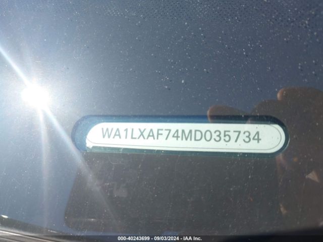 WA1LXAF74MD035734 Audi Q7 Premium Plus 55 Tfsi Quattro Tiptronic