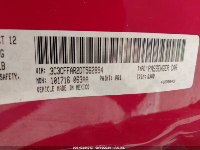 2013 FIAT 500 3C3CFFAR2DT562894 Photo 8