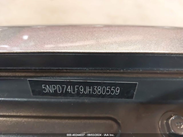 5NPD74LF9JH380559 Hyundai ELANTRA SE