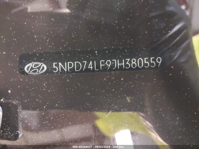 5NPD74LF9JH380559 Hyundai ELANTRA SE