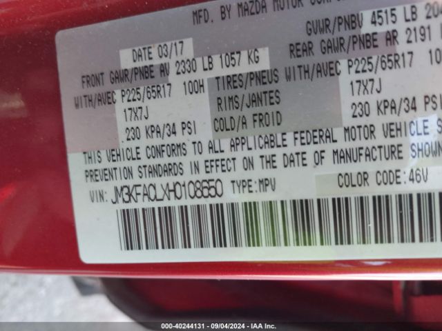 JM3KFACLXH0108650 Mazda py