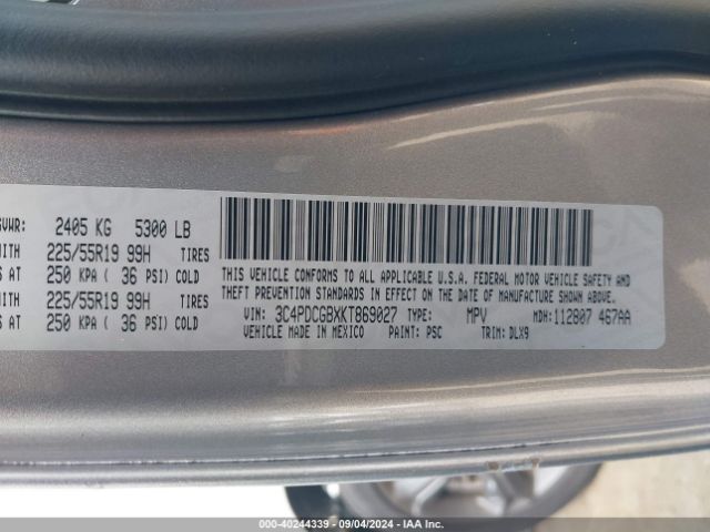 3C4PDCGBXKT869027 Dodge Journey Crossroad