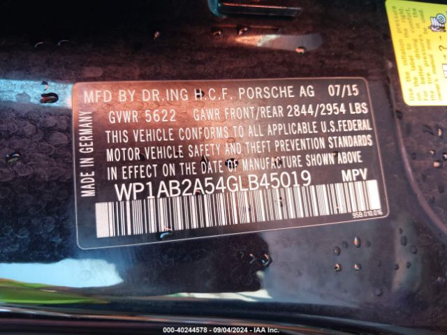 WP1AB2A54GLB45019 Porsche MACAN S