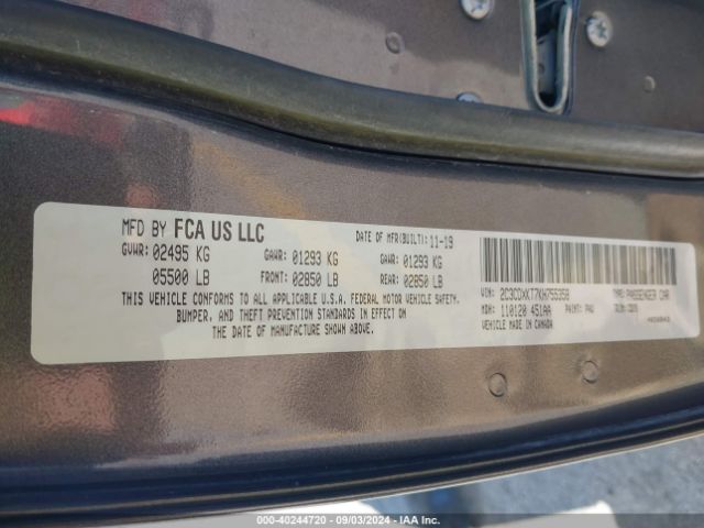 2C3CDXKT7KH755358 Dodge Charger Police Awd