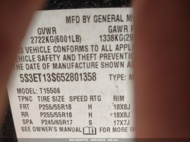 2005 SAAB 9-7X 5S3ET13S652801358 Photo 8