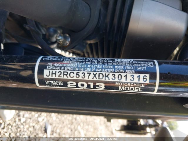 2013 HONDA VT750 JH2RC537XDK301316 Photo 9