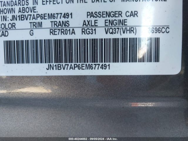 JN1BV7AP6EM677491 Infiniti Q50 Premium