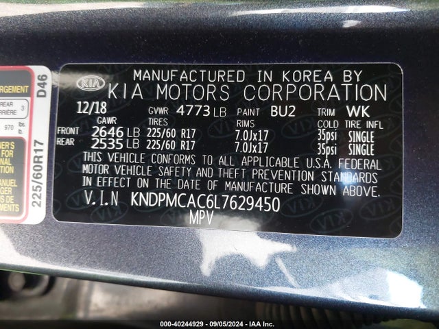KIA Sportage Lx 2020 KNDPMCAC6L7629450 Image 9