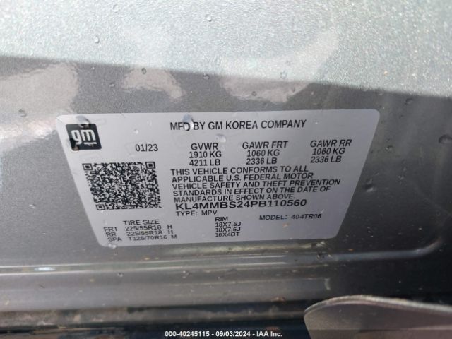 KL4MMBS24PB110560 Buick Encore Gx Preferred Fwd